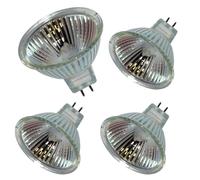 DLEDMOP Bombilla halógena Mr16 Gu5.3 2 pines 20w 35w 50w 12v 2700k blanco cálido Bombillas halógenas Mr16 para lámpara de escritorio lámpara de mesa (4PCS / 50W)