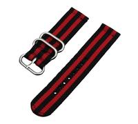 DLEEFCUVI Correa deportiva for reloj de nailon tejido de 18 mm, 24, 22 mm, 20 mm, compatible con Samsung Galaxy 7, 4, 5, 6 Gear S3 Classic Active 2, Amazfit Fabric band