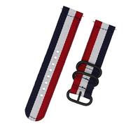 DLEEFCUVI Correa deportiva for reloj de nailon tejido de 18 mm, 24, 22 mm, 20 mm, compatible con Samsung Galaxy 7, 4, 5, 6 Gear S3 Classic Active 2, Amazfit Fabric band