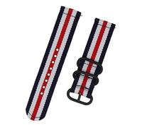 DLEEFCUVI Correa deportiva for reloj de nailon tejido de 18 mm, 24, 22 mm, 20 mm, compatible con Samsung Galaxy 7, 4, 5, 6 Gear S3 Classic Active 2, Amazfit Fabric band