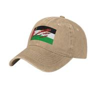 DLERFLOVR Gorra de Béisbol Ajustable Unisex, Gorras de Béisbol Hombre Patrimonio Cultural Retro Gorra Bandera Palestina con Visera y Cierre Ajustable para Casuales Running Beisbols Tenis Golf
