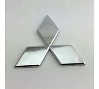 DLGJZS Coche Emblema para Mitsubishi L200 Single,ABS Insignia Maletero Logo Parachoques Rejillas Distintivo Auto Embellecedores Style Accesorios,Silver-XXL