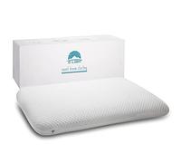 DLIGHT BD Almohada Delgada de Espuma viscoelástica de 3.2 Pulgadas, Delgada, Plana, Suave Pero de Apoyo para quienes Duermen Boca Abajo, Boca Arriba y Boca Abajo