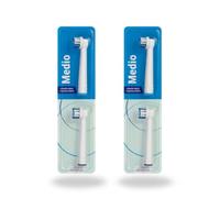 Dliplus Recambios para Cepillo Dental Eléctrico, Tamaño Medio, 4 Cabezales de Repuesto