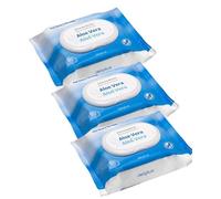 Dliplus Toallitas Desmaquillantes con Aloe Vera para Piel Seca y Sensible, Cara y Ojos, 25 Unidades, Pack de 3