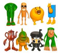 Dlishka Italian Brainrot Figuras Juego de 8, Divertidas Figuras de Juguete Tralalero Tralala para niños y Adultos, Tiburones, Mono y más, Fans de los Juegos a Partir de 6 años. (D 8 Unidades)