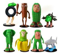 Dlishka Italian Brainrot Figuras Juego de 8, Divertidas Figuras de Juguete Tralalero Tralala para niños y Adultos, Tiburones, Mono y más, Fans de los Juegos a Partir de 6 años. (A 8 Unidades)