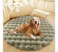 DLLDLGG Cama Redonda De Felpa para Perro, Sofá para Gato Cálido, Suave Y Relajante, Alfombra Extragrande, Lavable, Antideslizante Y Suave para Sala De Estar, Y Alfombra para Dormitorio