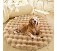 DLLDLGG Cama Redonda De Felpa para Perro, Sofá para Gato Cálido, Suave Y Relajante, Alfombra Extragrande, Lavable, Antideslizante Y Suave para Sala De Estar, Y Alfombra para Dormitorio
