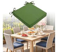 DLLDLGG Cojines De Asiento Cuadrados para Exteriores, 35/38/40/45/48/50cm 23 Colores, Cojines De Repuesto para Muebles De Patio con Lazos Y Funda Extraíble, Ideales para Sillas De Comedor De Ratán