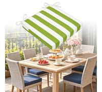 DLLDLGG Cojines De Asiento Cuadrados para Exteriores, 35/38/40/45/48/50cm 23 Colores, Cojines De Repuesto para Muebles De Patio con Lazos Y Funda Extraíble, Ideales para Sillas De Comedor De Ratán