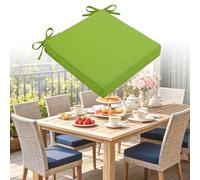 DLLDLGG Cojines De Asiento Cuadrados para Exteriores, 35/38/40/45/48/50cm 23 Colores, Cojines De Repuesto para Muebles De Patio con Lazos Y Funda Extraíble, Ideales para Sillas De Comedor De Ratán