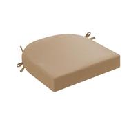 DLLDLGG Cojines En Forma De U para Sillas De Mimbre Cocina O Terraza, Tela Resistente A La Intemperie Y A La Decoloración, con Cintas De Sujeción Y Funda De Bajo Mantenimiento