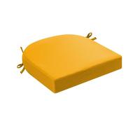DLLDLGG Cojines En Forma De U para Sillas De Mimbre Cocina O Terraza, Tela Resistente A La Intemperie Y A La Decoloración, con Cintas De Sujeción Y Funda De Bajo Mantenimiento