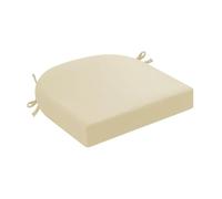 DLLDLGG Cojines En Forma De U para Sillas De Mimbre Cocina O Terraza, Tela Resistente A La Intemperie Y A La Decoloración, con Cintas De Sujeción Y Funda De Bajo Mantenimiento