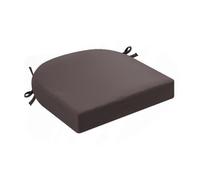 DLLDLGG Cojines En Forma De U para Sillas De Mimbre Cocina O Terraza, Tela Resistente A La Intemperie Y A La Decoloración, con Cintas De Sujeción Y Funda De Bajo Mantenimiento