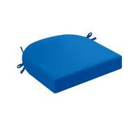 DLLDLGG Cojines En Forma De U para Sillas De Mimbre Cocina O Terraza, Tela Resistente A La Intemperie Y A La Decoloración, con Cintas De Sujeción Y Funda De Bajo Mantenimiento