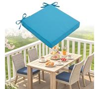 DLLDLGG Cojines para Sillas De Exterior Cojines Cuadrados Impermeables para Asientos De Mesas De Comedor Y Muebles De Patio, con Correas Antideslizantes Y Funda Extraíble Apta para Lavadora
