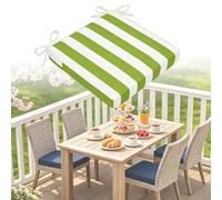 DLLDLGG Cojines para Sillas De Exterior Cojines Cuadrados Impermeables para Asientos De Mesas De Comedor Y Muebles De Patio, con Correas Antideslizantes Y Funda Extraíble Apta para Lavadora