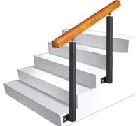 DLLDQBD Kit de Barandilla Interior, Postes de Balaustre Cuadrados con Soporte Plano y Ajustable 270°, Husillos de Barandilla de Metal, Pasamanos de Suelo(Size:85cm/33.5inch,Color:2pcs)