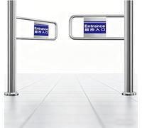DLLDQBD Puertas De Acceso con Barricada De Acero Inoxidable, Puerta De Paso/Pasillo/Entrada con Cierre Automático, para Bibliotecas, Tiendas(Size:170 x 100 cm (66.9 in. x 39.4 in.))