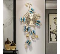 DLLDQBD Reloj de Mariposa Hecho a Mano - Reloj Grande, Creativo y Natural para oficinas y dormitorios - Diseño Moderno para la decoración del hogar(Size:90x43cm)