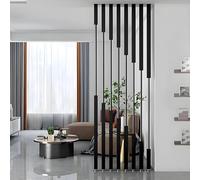 DLLDQBD Separador de Ambientes de Metal | Panel Divisorio de Suelo a Techo con Lamas | Columnas para Separar Espacios - Estilo Moderno y Funcional(Size:220cm/87in/7.2ft,Color:7pcs)