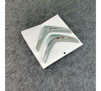 DLLHL Coche Emblema para Citroen C4 Picasso 2016-2018,Metálicas Pegatinas de Letras Insignia Pegatina Insignia Diseño Emblema Estilismo Autoadhesiva Piezas para Coche,Silver-Logo