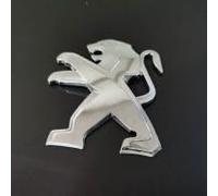 DLLHL Coche Emblema para Peugeot 308 SW Facelift 2013, Insignia Logo Adhesivo 3D de Metal para Coche Piezas para Coche,Silver-S