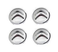 DLLHL Coche Tapas Centrales Cubos para Citroen C3 Pluriel,ABS Llanta Rueda Cubre Tapacubos Centrales Tapa de Central de Llanta AntióXido Coche Accesorios,Silver