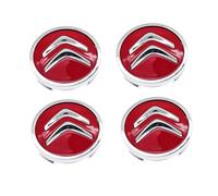 DLLHL Coche Tapas Centrales Cubos para Citroen C4 Aircross,ABS Llanta Rueda Cubre Tapacubos Centrales Tapa de Central de Llanta AntióXido Coche Accesorios,Red