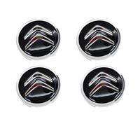 DLLHL Coche Tapas Centrales Cubos para Citroen C4 Aircross,ABS Llanta Rueda Cubre Tapacubos Centrales Tapa de Central de Llanta AntióXido Coche Accesorios,Black