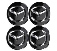 DLLHL Coche Tapas Centrales Cubos para Mazda CX-5 2012-2015,ABS Llanta Rueda Cubre Tapacubos Centrales Tapa de Central de Llanta AntióXido Coche Accesorios,Black