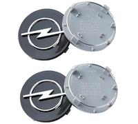 DLLHL Coche Tapas Centrales Cubos para Opel Astra J GTC 2011-2018,ABS Llanta Rueda Cubre Tapacubos Centrales Tapa de Central de Llanta AntióXido Coche Accesorios,Black-64mm