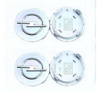 DLLHL Coche Tapas Centrales Cubos para Opel Corsa D 2011-2014,ABS Llanta Rueda Cubre Tapacubos Centrales Tapa de Central de Llanta AntióXido Coche Accesorios,Silver-64mm