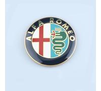 DLLHL Emblema para Alfa Romeo 156, Insignia Logo Adhesivo 3D de Metal para Coche, Gold
