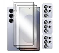 DLMTVO 6 en 1, para Samsung Galaxy S25 Ultra, Glass, para Samsung S21 S22 S23 S24 S25 Ultra 5G, Protector de Pantalla de vidro Templado 2.5D con Cubierta Completa