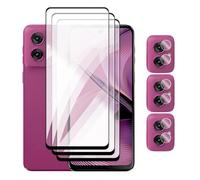 DLMTVO para Motorola Moto G75 G35 G15 G05 G55, película Protectora de Pantalla 6in1 2.5D de Cubierta Completa de Vidrio Templado