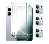 DLMTVO para película Protectora de Pantalla para Objetivo para OPPO A6 Pro 4G 5G, 6-in1 de Vidrio Templado 2.5D con Cola Completa