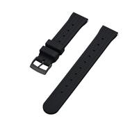 DLNTXFDG 1 correa de reloj de goma tipo gofre de 20 mm y 22 mm(Black black,20mm)