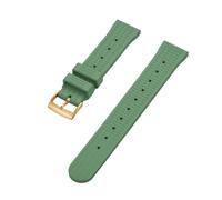 DLNTXFDG 1 correa de reloj de goma tipo gofre de 20 mm y 22 mm(Green gold,20mm)