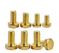 DLNTXFDG M4 M5 M6 M8 M10 M12 Tornillo Hexagonal Externo de latón con Rosca métrica, 6 mm-80 mm(80mm,M6(4pcs))