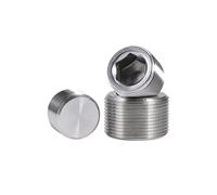 DLNTXFDG M4 M5 M6 M8-M33 Tapón de Rosca Externo Hexagonal Interno de Acero Inoxidable 304, Rosca Fina métrica(20pcs M4X0.7)