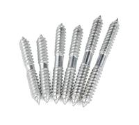 DLNTXFDG Tornillo autorroscante de Cola Puntiaguda de Doble Extremo galvanizado Blanco M6 M8 M10 M12(5pcs M8X80)