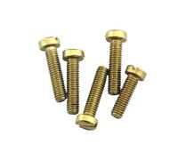 DLNTXFDG Tornillo ranurado de Cabeza Plana de latón M2-M6(5pcs M6x30)