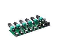 DLOETT-mezclador estéreo de 6 vías, distribuidor de Audio, tablero mezclador con Control de volumen independiente, DC5-24V, 1 unidad, 6 entradas, 1 salida