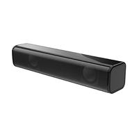 DLOETT - Mini altavoz de escritorio, 2 x 3 W, barra de sonido, reproductor de audio con cable de 3,5 mm, altavoces para PC, subwoofer para hogar, oficina, TV, PC