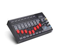 DLOETT Mini mezclador portátil USB estéreo de 8 canales/4 canales, consola de Audio, mezclador, controlador Dj