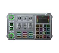 DLOETT X10 Tarjeta de Sonido en Vivo para teléfono móvil con computadora con Puerto XLR OTG de 48 V Grabación del Mezclador (Color : Svart)