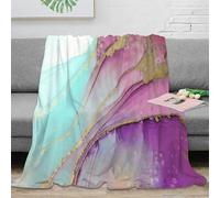 DLONIRPEX Estampado 3D Abstract Fluid Arte Manta de Siesta Microfibra Ropa de Cama no desprende Pelusa Modern Color Blend Plaid de Siesta Suave y cálido Anti-Bolitas para Siestas 60x80inch(150x200cm)